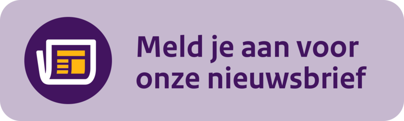 Banner voor aanmelden voor de nieuwsbrief van het Leerhuis Informatiehuishouding